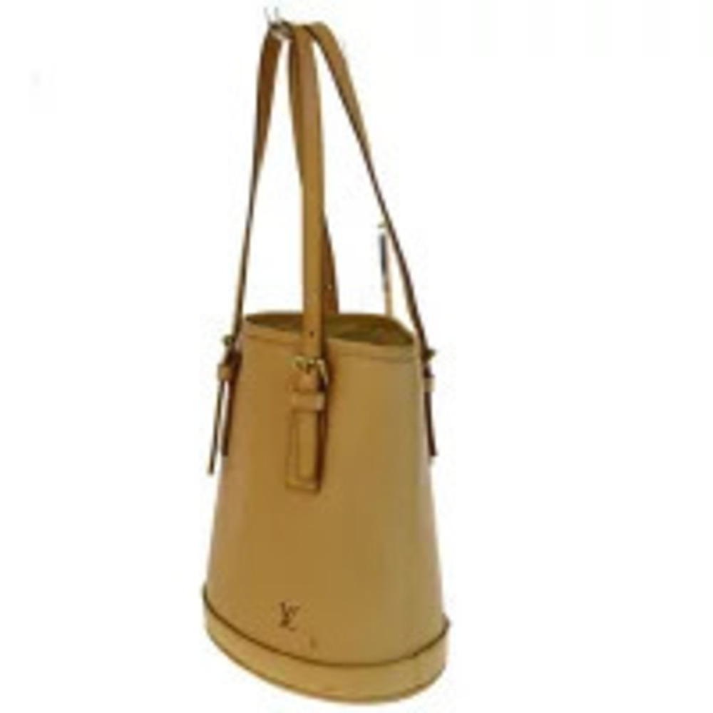 Louis Vuitton Leather Bucket Bag Shoulder Nomad Black